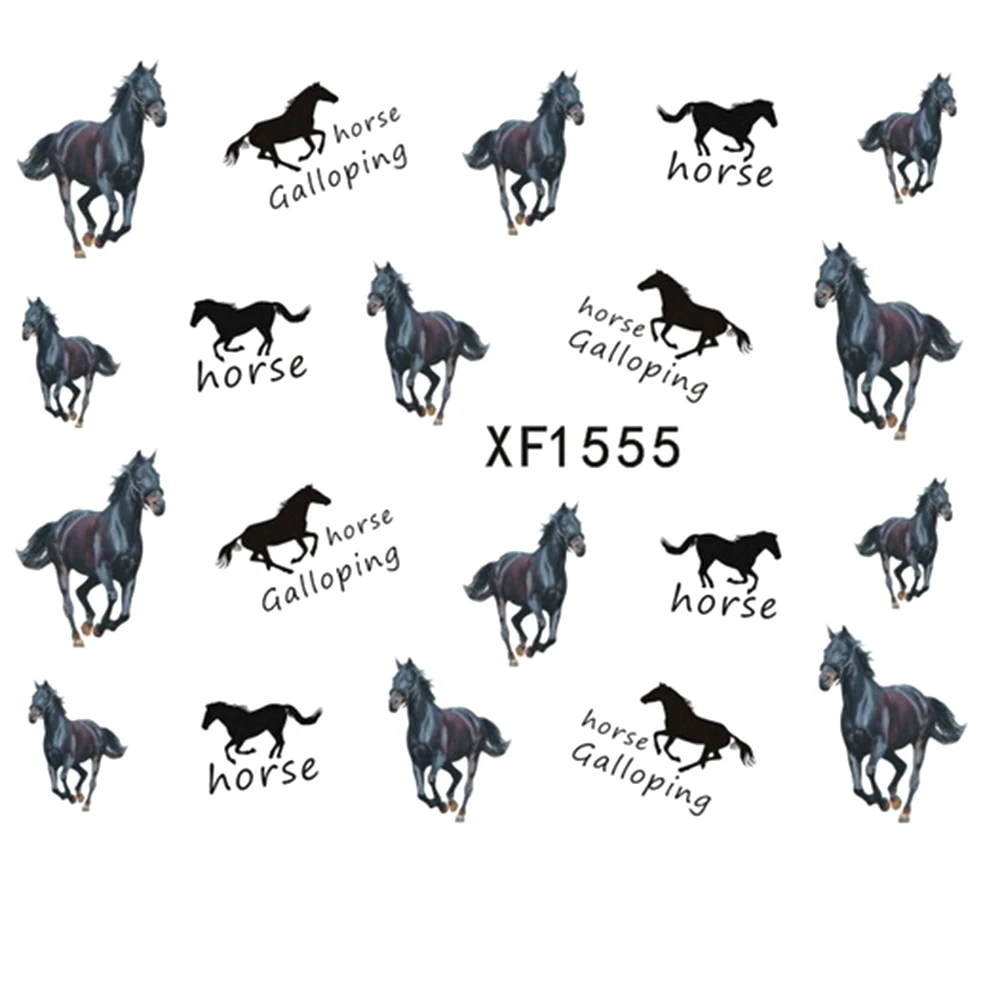 Hot New Horse Design Water Transfer Nail Art Stickers Decal | Красота и здоровье