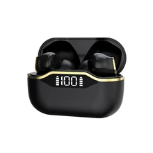 Tws verdadeiro sem fio fones de ouvido bluetooth 5.1 ipx5 à prova dhifi água display led alta fidelidade som toque inteligente hedaset gaming headphone