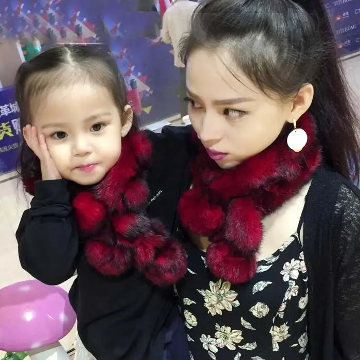 

Korean Version Of Cute Rabbit Fur Grass Scarf Children Models Autumn And Winter Baby Rabbit Hair Really Small Scarf