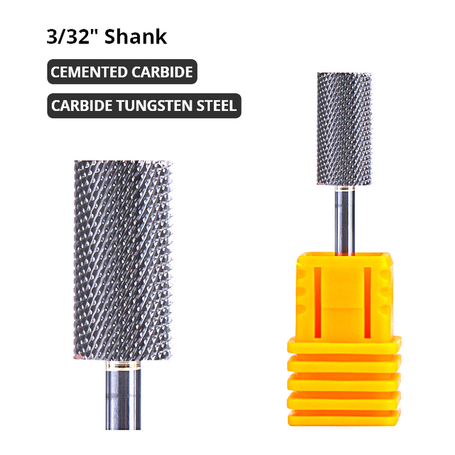 Dmoley Tungsten Carbide Nail Drill Bit Milling Cutter For Manicure Pedicure Nail Files Buffer Nail Art Equipment Accessory Tools