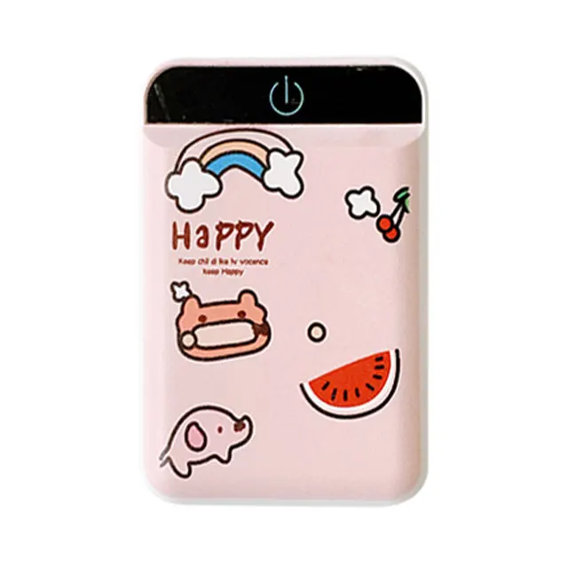 FLOVEME Portable Mobile External Battery Power Bank 4800mAh Cute Cartoon  4800mAh Powerbank Dual USB Fast Charging For Samsung mobile power bank Power Bank