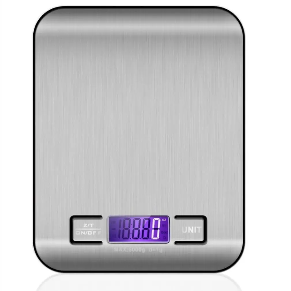 

Stainless Steel Kitchen Scale Electronic Weighing 5Kg 10Kg Household Kitchen Scale Food Mini Gram Scale Jewelry Said