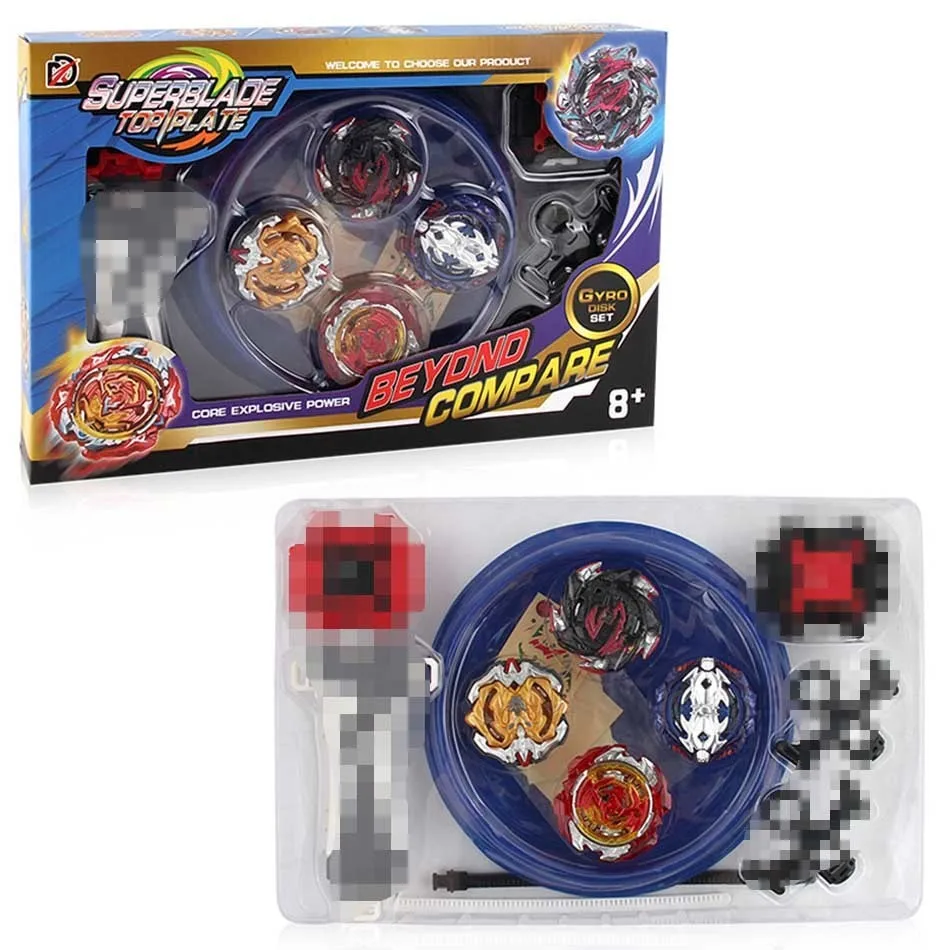 Оригинальная коробка Beyblade Burst для продажи Металл Fusion 4D с пусковым устройством и Bayblade Арена стадион спиннинг Топ Набор Детские игры игрушки