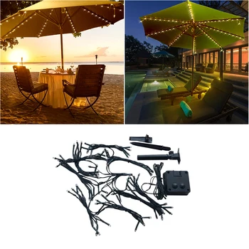 

72 LED Solar Umbrella Light String Outdoor Waterproof Parasol Light Strip Low Power Consumption Light Lamp