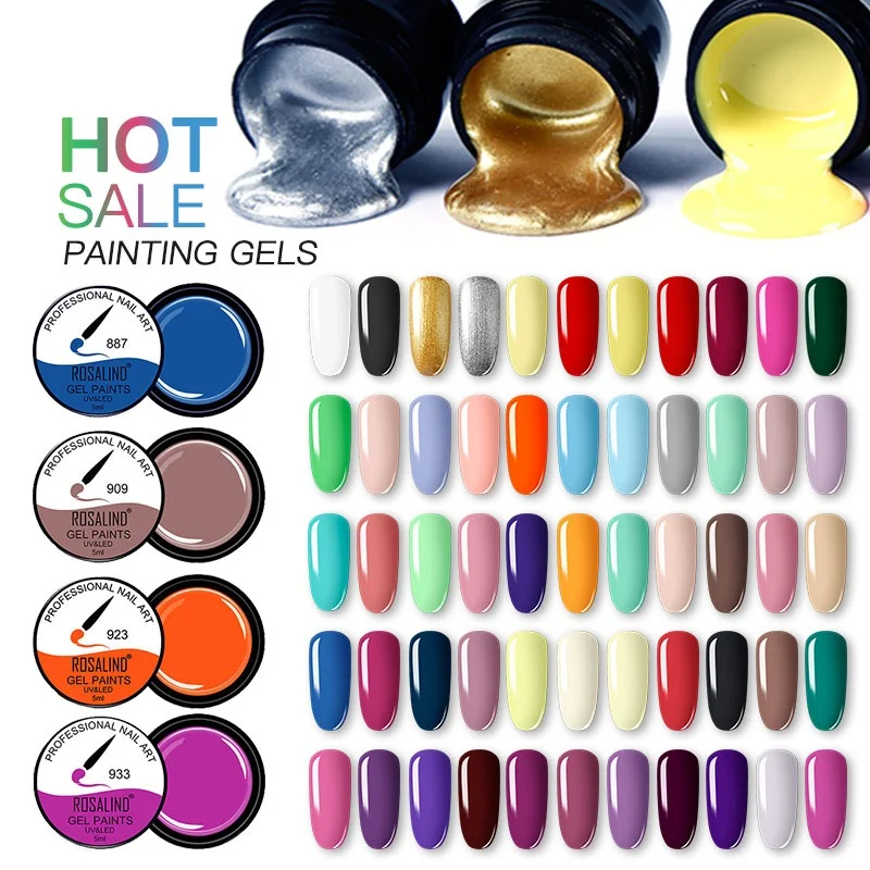 Rosalind 5ml Gel Paint Nail Polish Nail Diy Art Design For Manicure