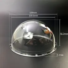 Carcasa de domo de cámara transparente de 4 pulgadas de acrílico para interior/exterior CCTV, repuesto