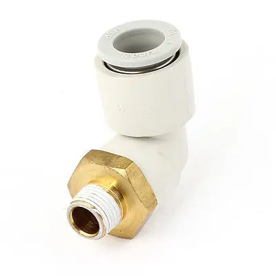 

1/8" PT Thread to 10mm Dia Tube 90 Degree Pneumatic Push in Quick Connector