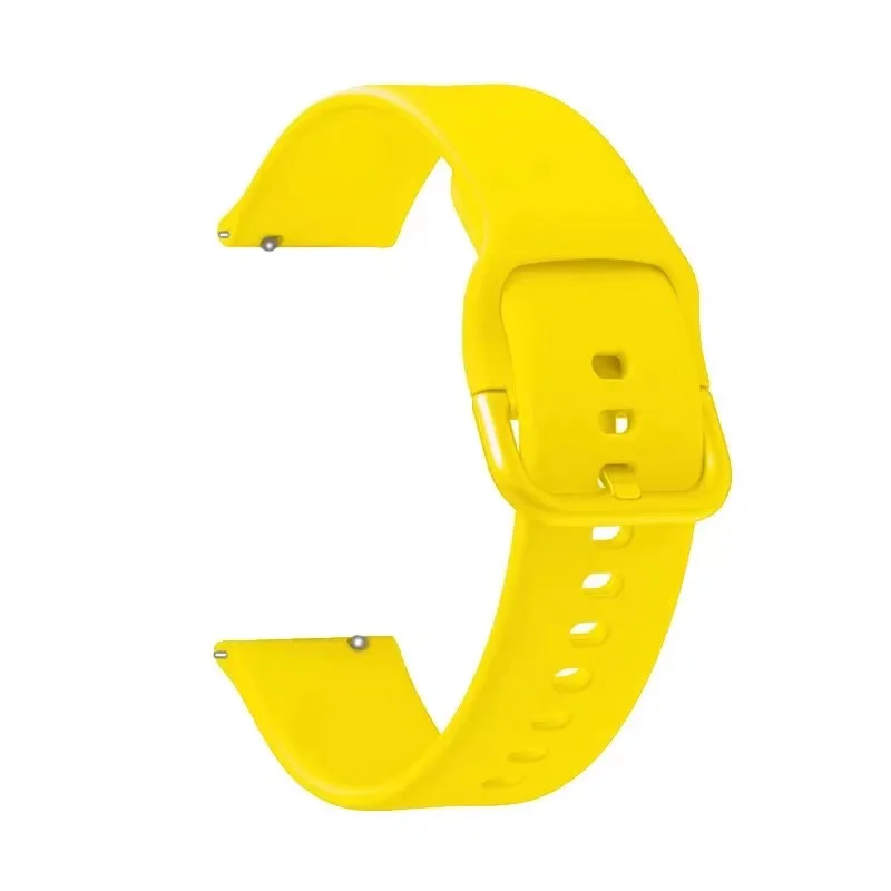 Sleek 20mm Silicone Sport Watchband - Universal Fit Bracelet Strap