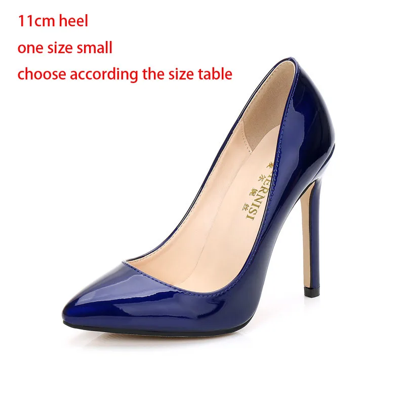 11cm blue LTARTA/женские пикантные туфли на очень высоком каблуке 16 см для ночных клубов размера плюс; туфли на высоком каблуке для подиума с Т-образным ремешком; красные пикантные Туфли на каблуке; WZ-A16 - Цвет: 11cm blue
