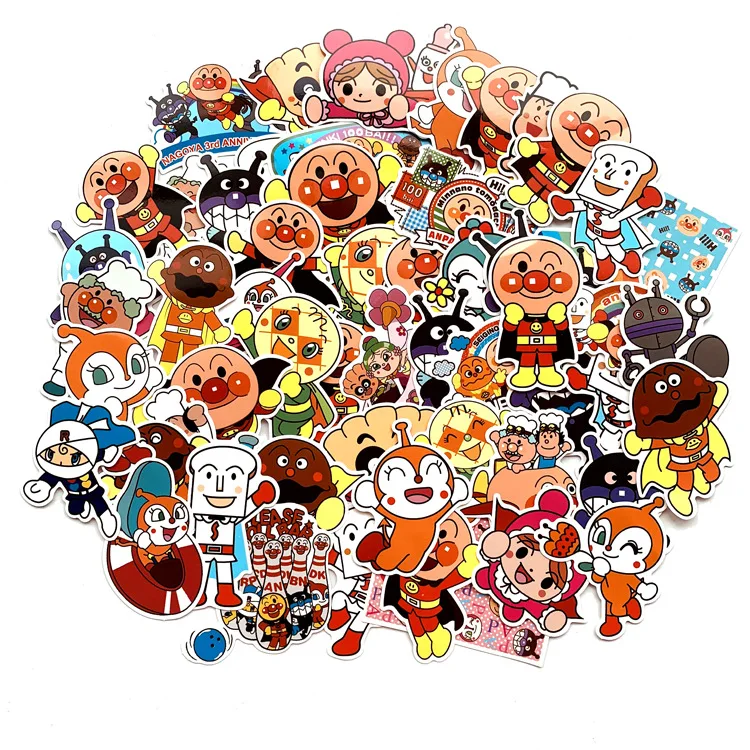 57 шт. наклейки Anpanman для чемодана скейтборда ноутбука багажа холодильника