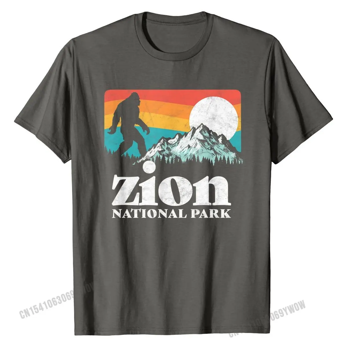 

Футболка Zion с изображением горы бигфута, фирменные мужские Топы И Футболки, хлопковая футболка для мужчин