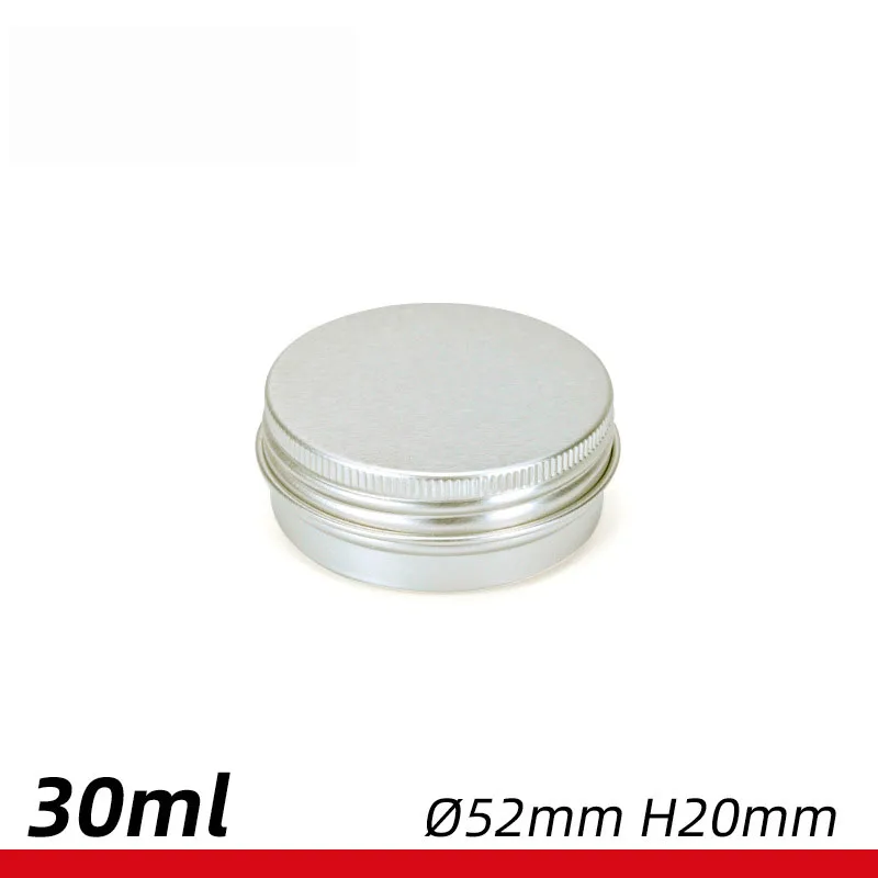 50pcs 30ml aluminum box 52 * 20mm aluminum can 30g gram cosmetic cream balm flower tea fish line metal aluminum can