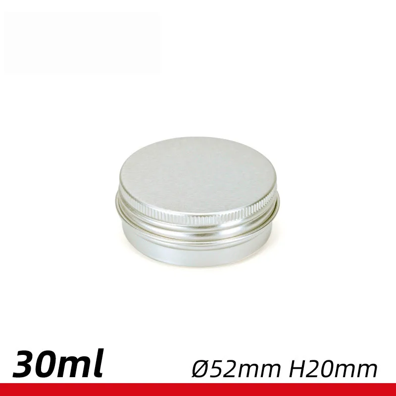

30pcs 30ml aluminum box 52 * 20mm aluminum can 30g gram cosmetic cream balm flower tea fish line metal aluminum can