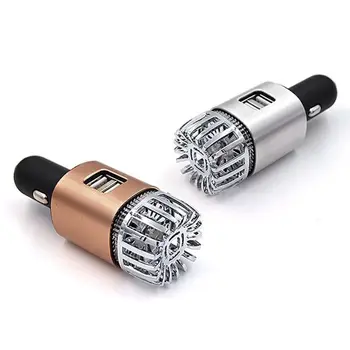 

2 in 1 Car Dual USB Fresh Air Ionic Purifier Oxygen Bar Ozone Ionizer Cleaner E7CA