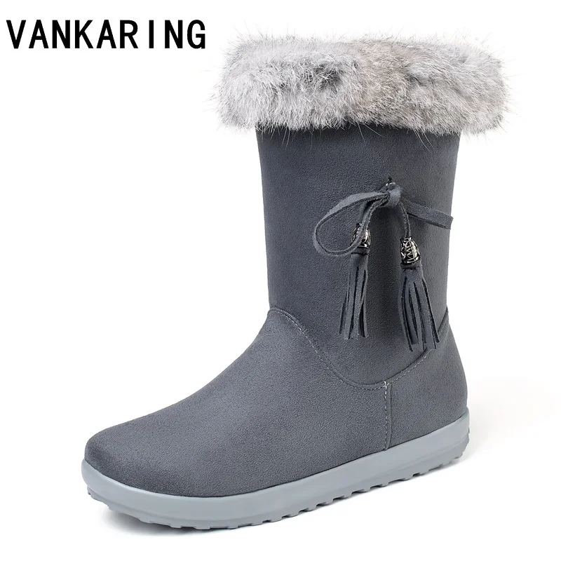 

new faux suede fur women snow boots female winter ankle boots warmer plush snow boots women's casual shoes platform riding boots