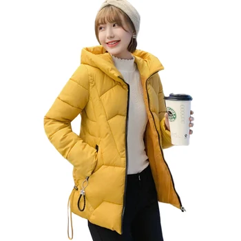 

Women Winter Parka Short Jacket Coat 2019 Hooded Outerwear Plus Size 5XL 6XL Thick Warm Cotton Padded Jacket Women Basic Coat