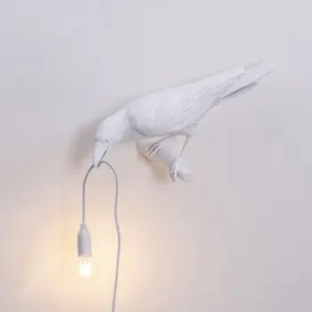 

Modern Nordic Resin Bird Table Lamp Italian Bird Lamp Crow Desk Lamp Free Shipping For Living Room Bedroom Dining Room Light
