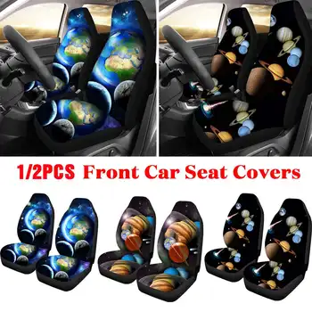 

2Pcs Front Automobile Auto Car Seat Cover Protector Fabric Protector 3D Fashion Star Pattern For Car Sedan SUV Trucks Universial