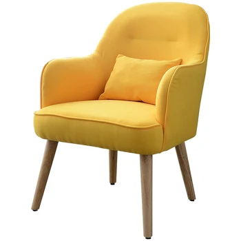 

Nordic single bedroom casual leather sofa chair balcony room hotel small apartment lazy simple sofa