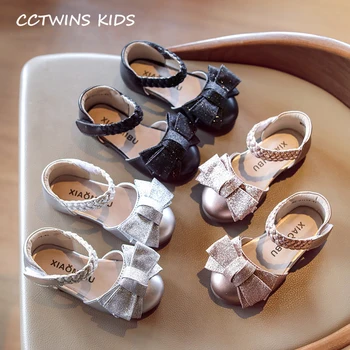 

Girls Sandals Bow Shoes 2020 Summer Children Fashion Princess Flat Baby Brand Butterfly Mary Jane Girls Glitter Shoes GM2624