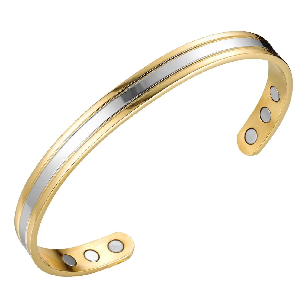 Oktrendy Copper Bracelets Bangle For Women Energy Magnet 3000 Gauss magnets japanese magnetic cuff bracelet armband
