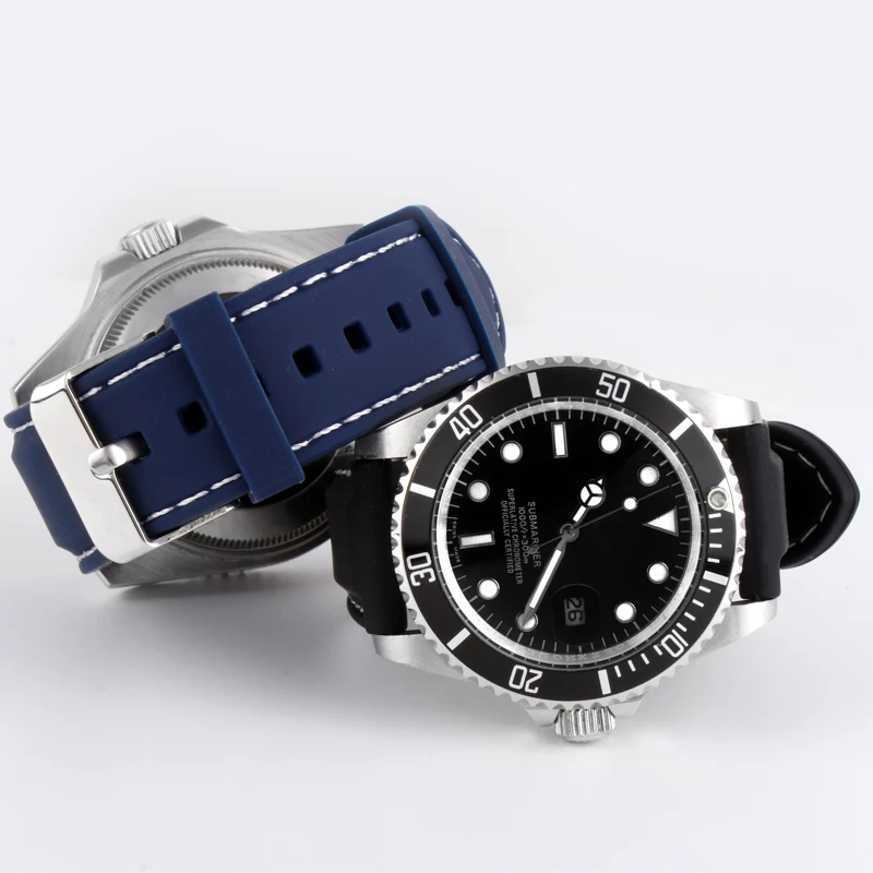 Ремешок силиконовый для часов Seiko5 SRP SKX007 резиновый браслет проспектра PADI Oris