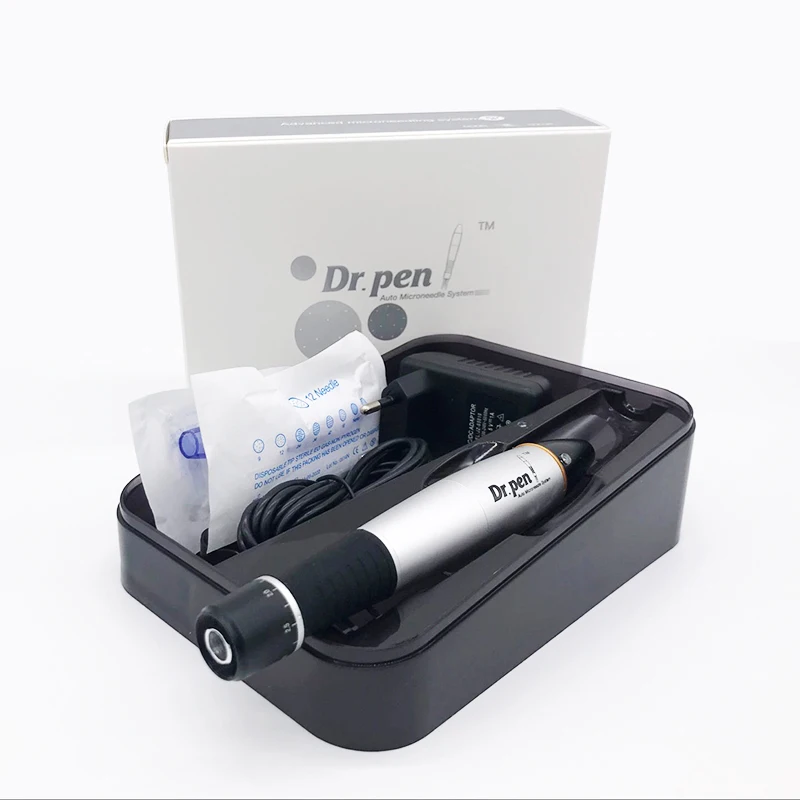 Electric Dr.pen Ultima A1-C Semi-Mermanent Embroidery Tattoo Gun 12 pin Needles Cartridges Auto Micro Rolling Derma Therapy
