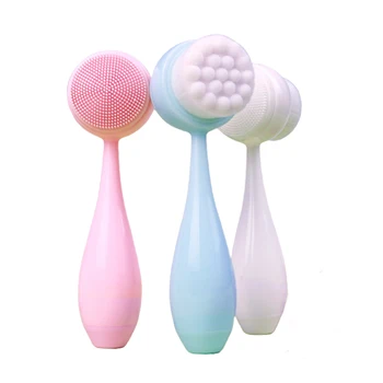 

1 Pcs Facial Cleanser Brush Silicone Facial Cleansing Brush Face Cleaning Massage Face Brush Washing Product Skin Care Tool