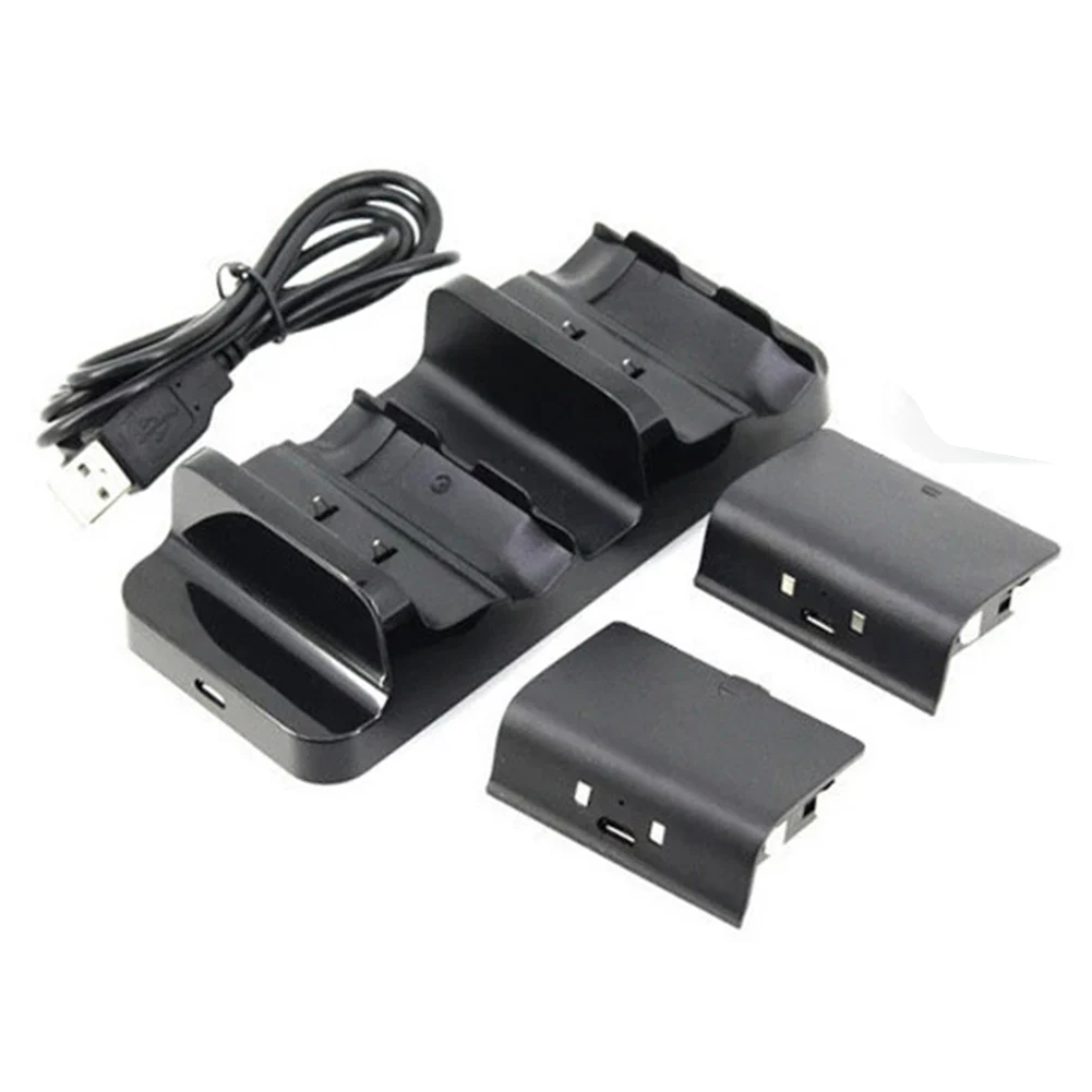 

With Battery Packs Charging Dock Dual Controllers Charger Game Accessories Station Base Stand Portable One