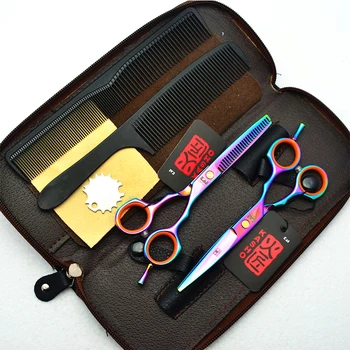 

1pc/4pcs 5.5 inch Hair Scissors Professional Cutting Hairdressing Scissors Kit Hair Straight Thinning Scissor Barber Salon Tools