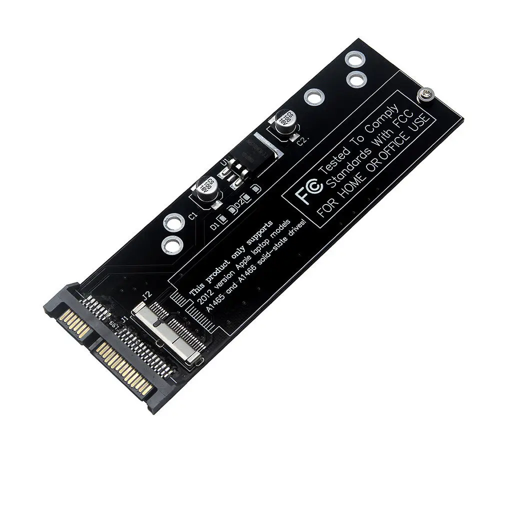 SSD на SATA адаптер карты для 2012 MacBook Air A1466 A1465 A1398 A1425 высокой мощности LDO чип
