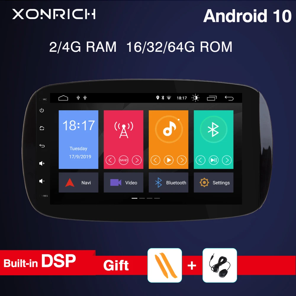 9 дюймов 8 ядер 4 Гб ОЗУ 64 ПЗУ Android 10 0 автомобильный DVD-плеер GPS навигационная