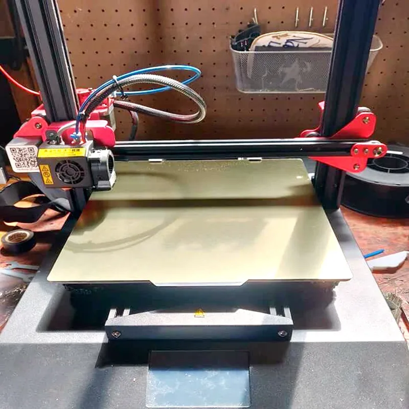 PEI Sheet Build Plate 235x235mm PEI Spring Steel Magnetic Flexible Platform  with Adhesive PEI Bed for Neptune 3 Pro and Most 3D Printers 