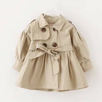 

Baby Jackets Toddler Girls Clothes New Fashion Girls Trench Coats Children Clothing Kids Blazer Cotton Spring Autumn Outerwear