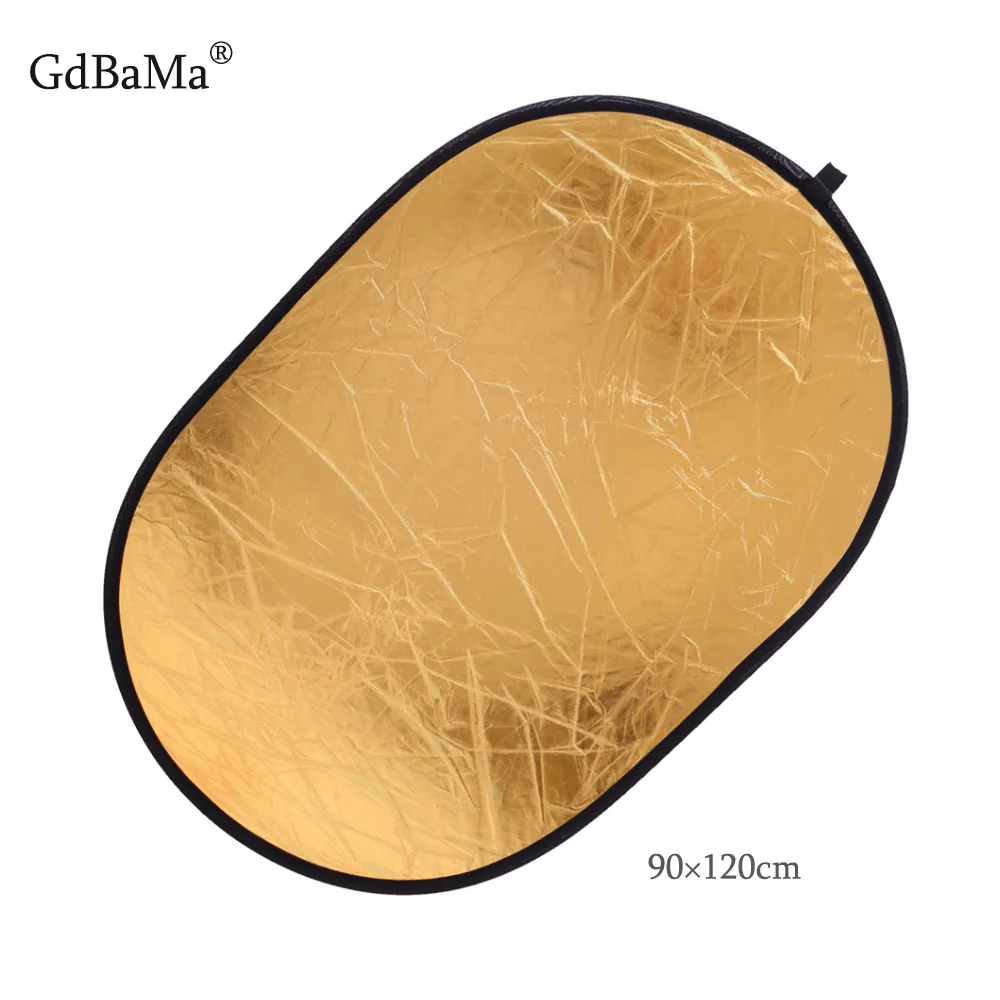 

90*120CM 5 in 1 Portable Foldable Oval Reflector 2019 GdBaMa Multi-Disc Light Photographic Lighting Reflector with Carrying Bag