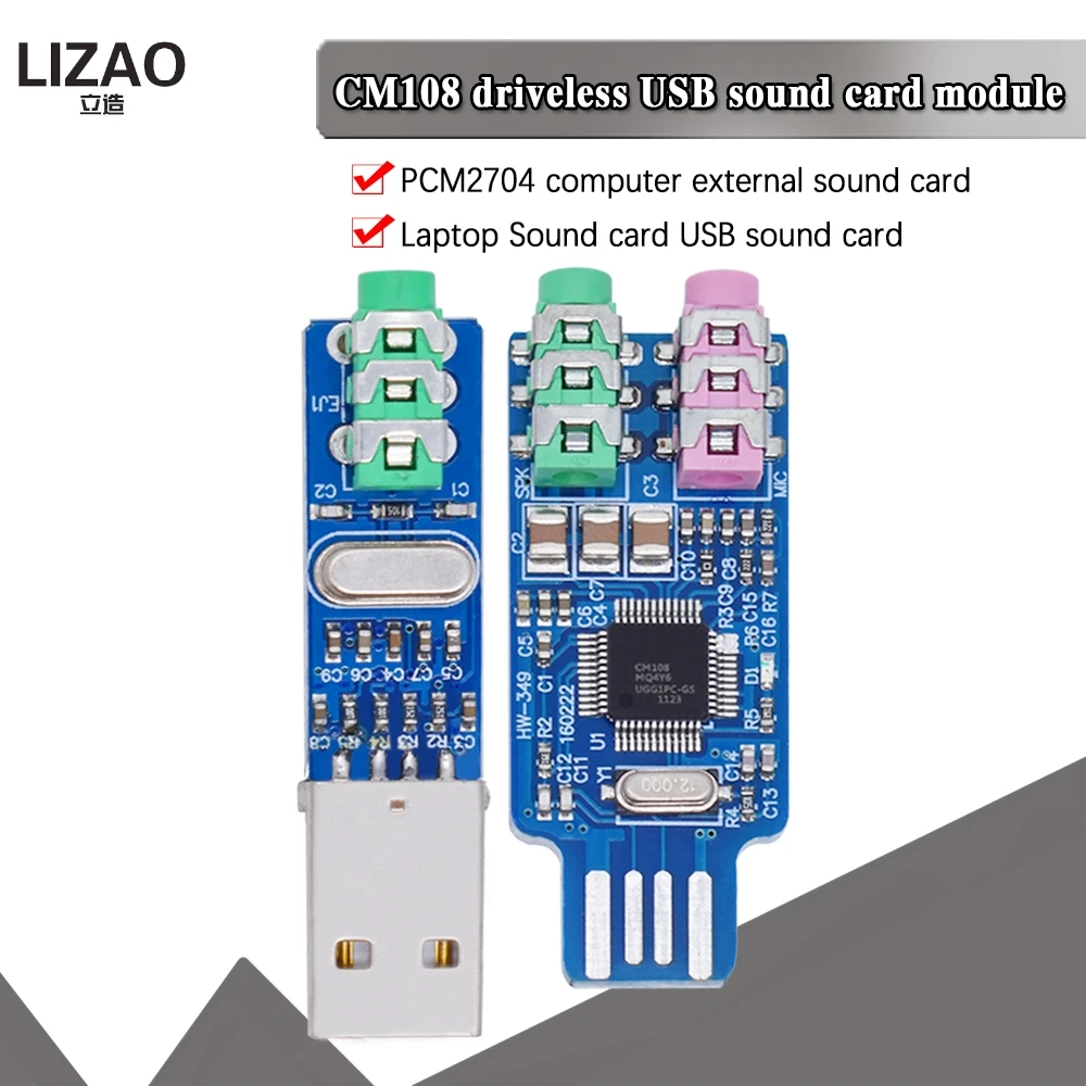 5 в Mini PCM2704 USB DAC HIFI звуковая карта Power декодер модуль платы для Arduino Raspberry Pi 16