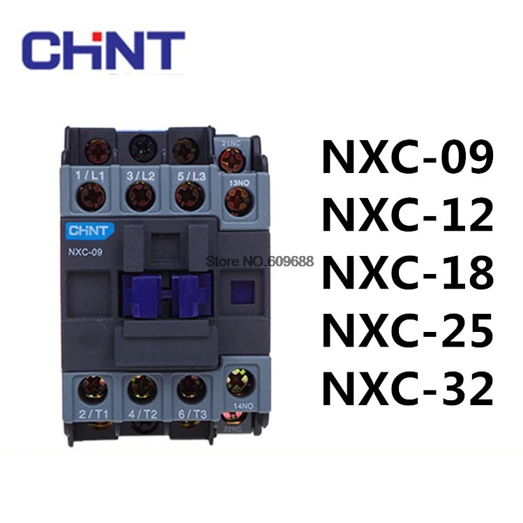 Контактор переменного тока CJX2 CHINT Kunlun контактор с цоколем на основе в. С. И. с. . |