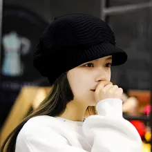 Wuaumx унисекс осень зима Newsboy шапки для мужчин и женщин теплый твид восьмиугольная шляпа для мужчин детективные шапки ретро плоские шапки chapeau