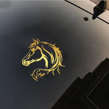 

Car Sticker Horse Head Car SUV Vehicle Body Window Reflective Decals Sticker Decoration car accessories автомобильные товары
