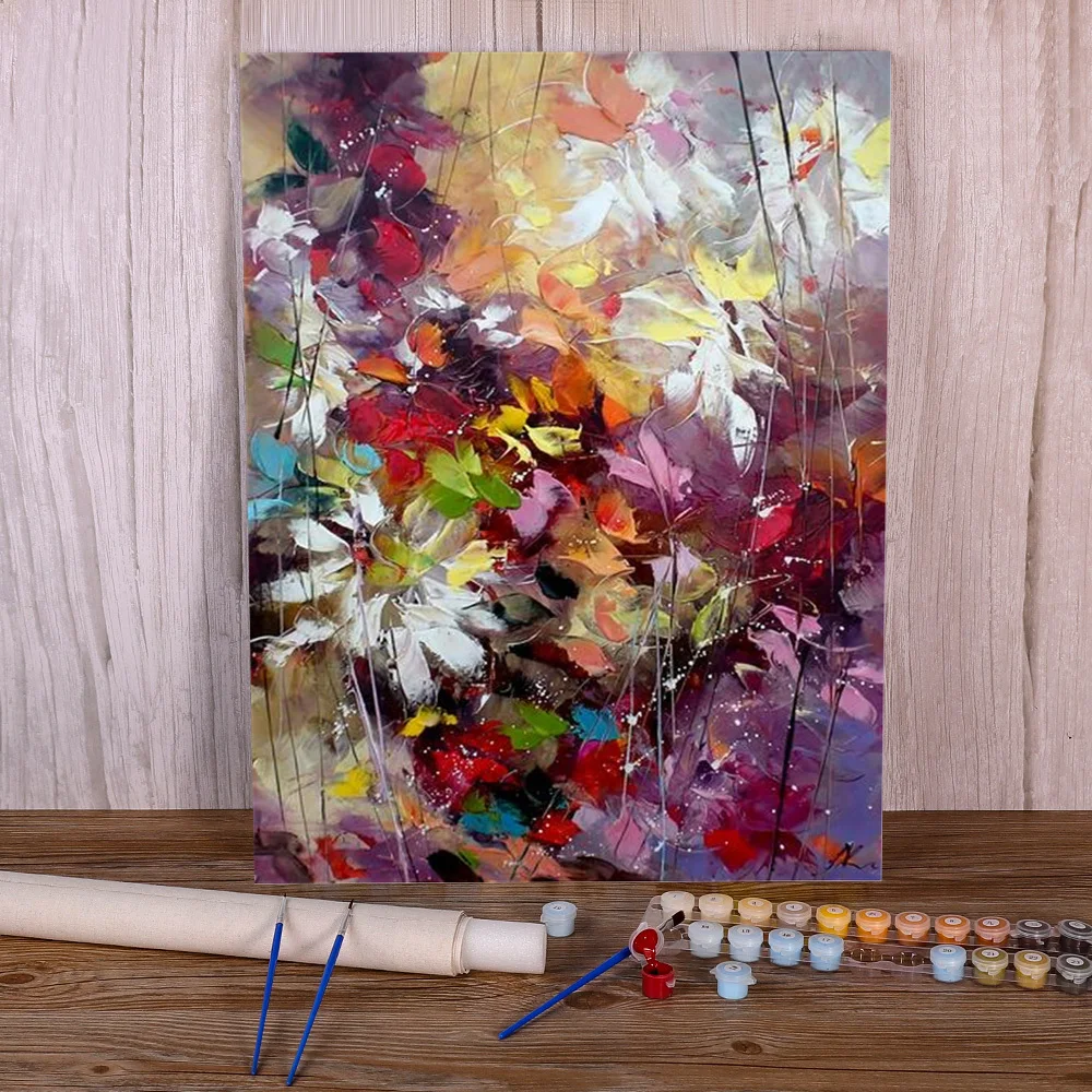 Rolled Canvas-no Crease, Diy Acrylic Paint By Numbers Kit For