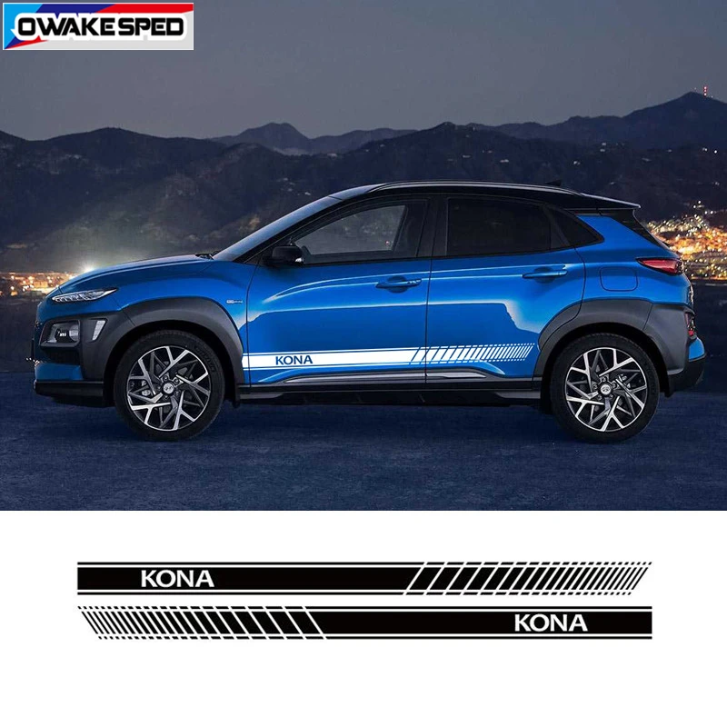 Decal Sticker Vinyl Side Racing Stripes for Hyundai Kona