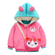 Nieuwe Meisjes осень зима Jas Meisje Lange Mouwen Katoenen Gewatteerde Jas voor Meisjes Kinderen Kleding 1-4 Jaar met