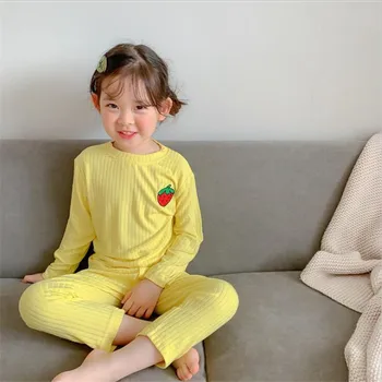 

Kids Pajama Set Autumn Winter Baby Girl Sleep Suit Long Sleeve Cute Home Wear Children Pajamas Girl 2 3 4 5 6 7 Years Old