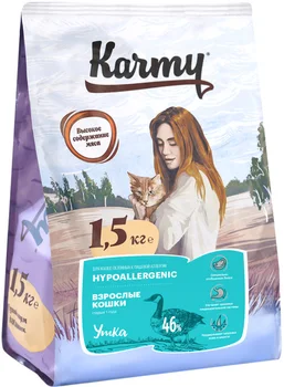 

KARMY KARMY HYPOALLERGENIC hypoallergenic for adult cats with duck