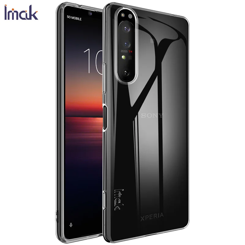 

IMAK Soft TPU Clear Cases For Sony xperia 1 ii 1ii Case Transparent Phone Shell silicone Back Cover Silicon Full Body Protection