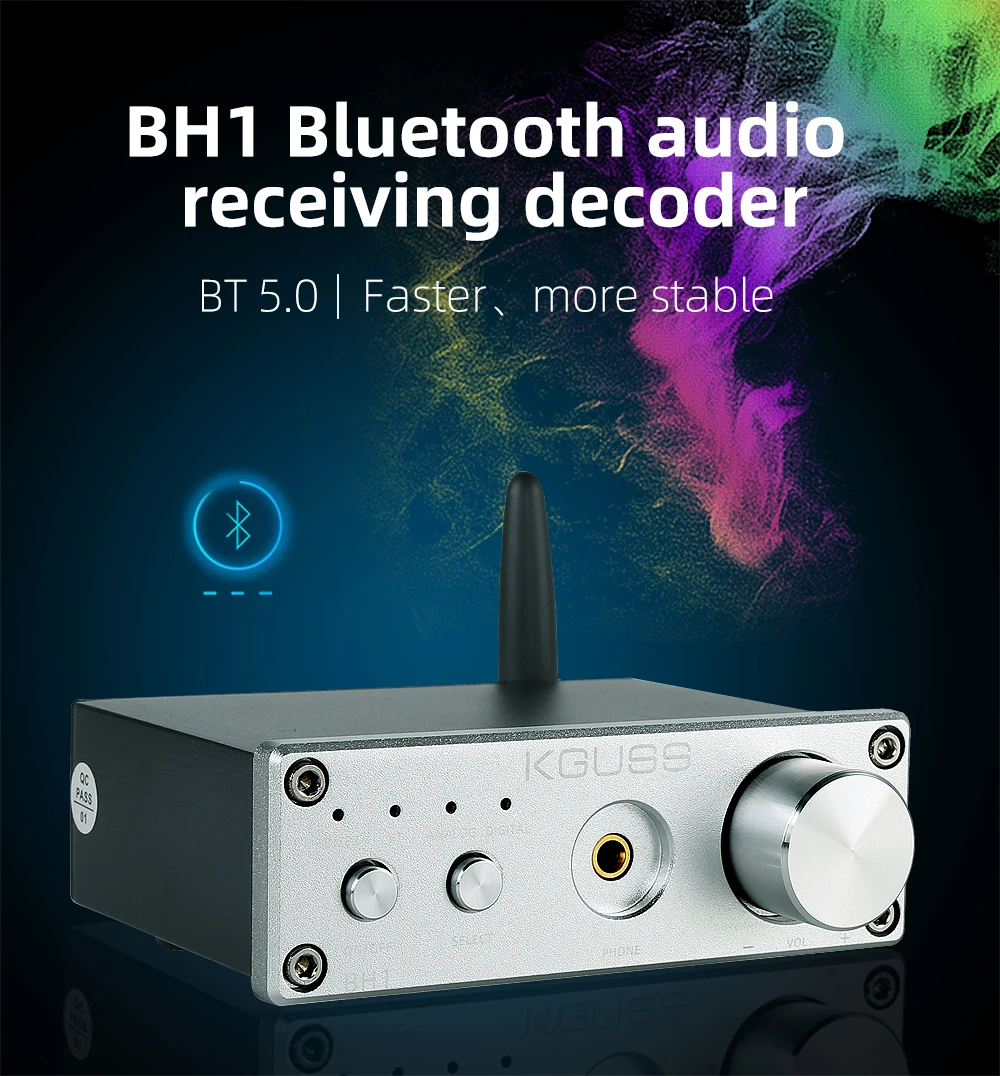 KGUSS BH1 DAC QCC3008 Bluetooth 5,0 CS8406 аудио декодер PCM5102A APTX усилитель для наушников