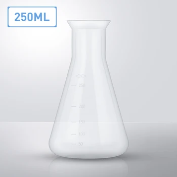 

Erlenmeyer Flask Yeast Starter Kit, 250ml Narrow Mouth Plastic Flasks-Erlenmeyer with Fermentation Air Lock & Silicone Stopper