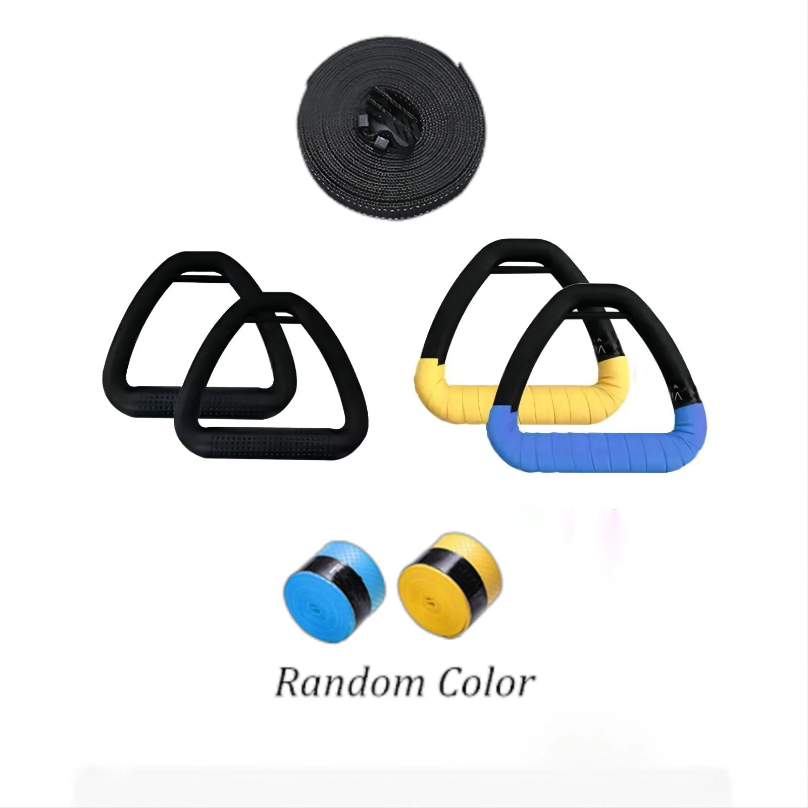 ABS Gymnastics Rings 1Pair with Adjustable Strap