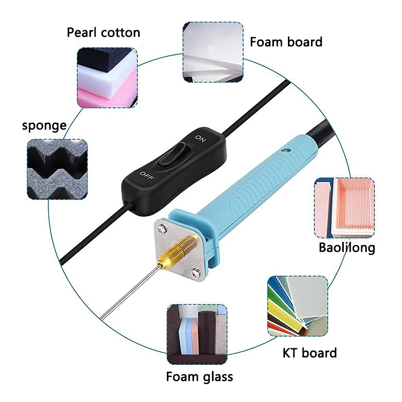 

Professional Foam Cutter 15W 10CM Electric Foam Polystyrene Cutting Machine Pen Portable Styrofoam Cutting Tools