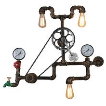 Винтажный Ретро-ЛОФТ промышленный ветровой светильник, персональный светильник для водопровода, настенный светильник для ресторана, бара, паба, кафе, прохода, спальни, бра